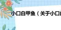 小口白甲魚(關于小口白甲魚簡介)