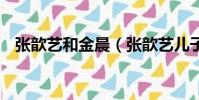 張歆藝和金晨(張歆藝兒子給金晨打call)