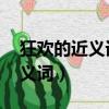 狂歡的近義詞是什么 三年級下冊（狂歡的近義詞）