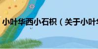 小葉華西小石枳(關于小葉華西小石枳簡介)
