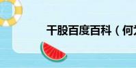 干股百度百科(何為干股)