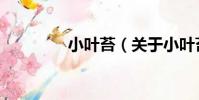小葉苔(關于小葉苔簡介)