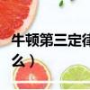 牛頓第三定律是什么定律（牛頓第三定律是什么）