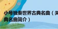 小號獨奏世界古典名曲(關于小號獨奏世界古典名曲簡介)