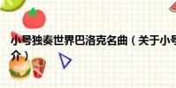 小號獨奏世界巴洛克名曲(關于小號獨奏世界巴洛克名曲簡介)