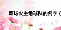 籃球火主角球隊的名字(籃球火主角)