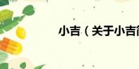 小吉(關于小吉簡介)