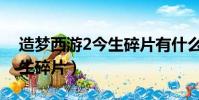 造夢西游2今生碎片有什么用(造夢西游2今生碎片)