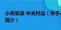 小吊梨湯 中關村店(關于小吊梨湯 中關村店簡介)