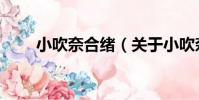 小吹奈合緒(關于小吹奈合緒簡介)