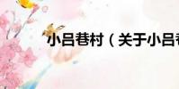 小呂巷村(關于小呂巷村簡介)