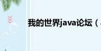 我的世界java論壇(ava論壇)