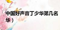 中國好聲音丁少華第幾名(中國好聲音 丁少華)