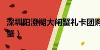 深圳陽澄湖大閘蟹禮卡團購(深圳陽澄湖大閘蟹)