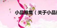 小品雅集(關于小品雅集簡介)