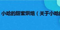 小哈的甜蜜烘焙(關于小哈的甜蜜烘焙簡介)