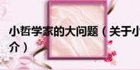 小哲學家的大問題(關于小哲學家的大問題簡介)