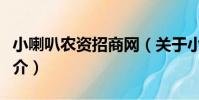 小喇叭農資招商網(關于小喇叭農資招商網簡介)