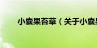 小囊果苔草(關于小囊果苔草簡介)