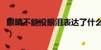 眼睛不能沒眼淚表達了什么(眼睛不能沒眼淚)