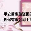 平安普惠融資擔保有限公司上海分公司（關于平安普惠融資擔保有限公司上海分公司介紹）
