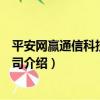 平安網贏通信科技有限公司（關于平安網贏通信科技有限公司介紹）