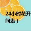 24小時花開時間表擬人句子（24小時花開時間表）