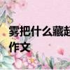 霧把什么藏起來無論什么還是什么都看不見了作文