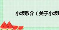 小坂敬介(關于小坂敬介簡介)