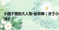 小園子里的大人物·張宗麟(關于小園子里的大人物·張宗麟簡介)