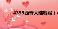 4399西普大陸客服(4399西普)