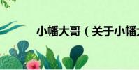 小幡大哥(關于小幡大哥簡介)