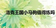 洛克王國小馬駒值得練嗎(洛克小馬駒)