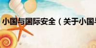 小國與國際安全(關于小國與國際安全簡介)