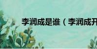 李潤成是誰(李潤成開的什么車)