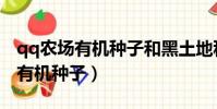 qq農場有機種子和黑土地種子區別(qq農場有機種子)