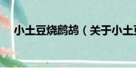 小土豆燒鷓鴣(關于小土豆燒鷓鴣簡介)