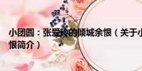 小團圓:張愛玲的傾城余恨(關于小團圓:張愛玲的傾城余恨簡介)