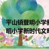平山鎮登明小學新時代文明實踐志愿服務隊（關于平山鎮登明小學新時代文明實踐志愿服務隊介紹）