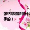 張銘恩和徐璐什么時候分手的啊（張銘恩和徐璐什么時候分手的）