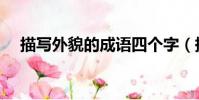 描寫外貌的成語四個字(描寫說的成語)