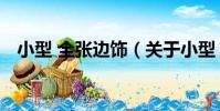 小型 全張邊飾(關于小型 全張邊飾簡介)