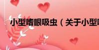 小型嗜眼吸蟲(關于小型嗜眼吸蟲簡介)