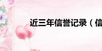 近三年信譽記錄(信譽18年)