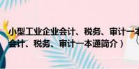 小型工業企業會計、稅務、審計一本通(關于小型工業企業會計、稅務、審計一本通簡介)