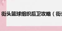 街頭籃球組織后衛攻略(街頭籃球后衛技巧)