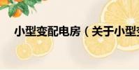 小型變配電房(關于小型變配電房簡介)