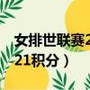 女排世聯賽2021積分怎么算（女排世聯賽2021積分）