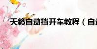 天籟自動擋開車教程(自動擋開車教程)