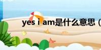 yes i am是什么意思(yes i am)